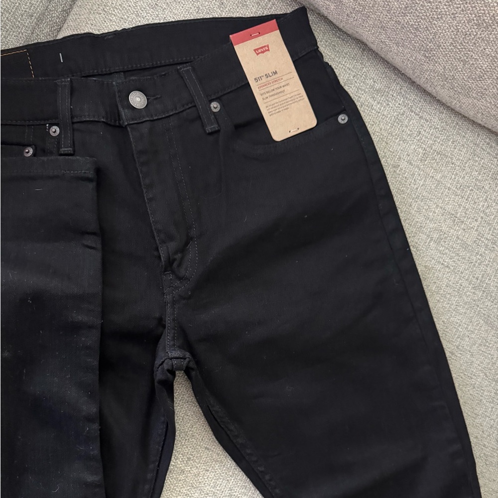 Levi's Men's Black Slim Jeans